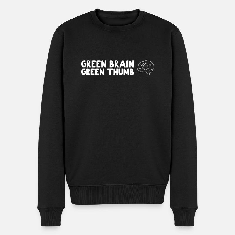 Inspirierende Gardner-sprüche - Männer Premium Bio Pullover - Schwarz