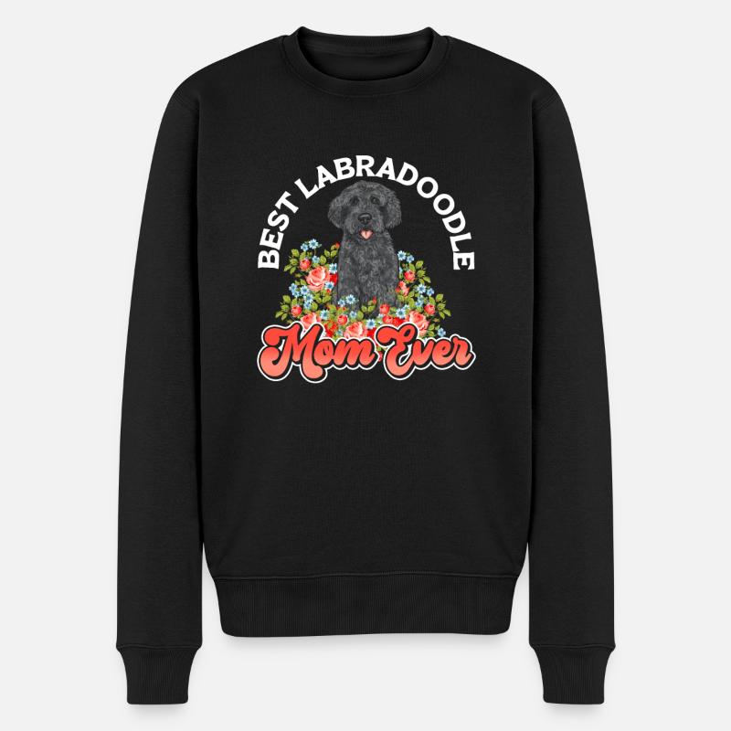 Labradoodle Hund - Männer Premium Bio Pullover - Schwarz