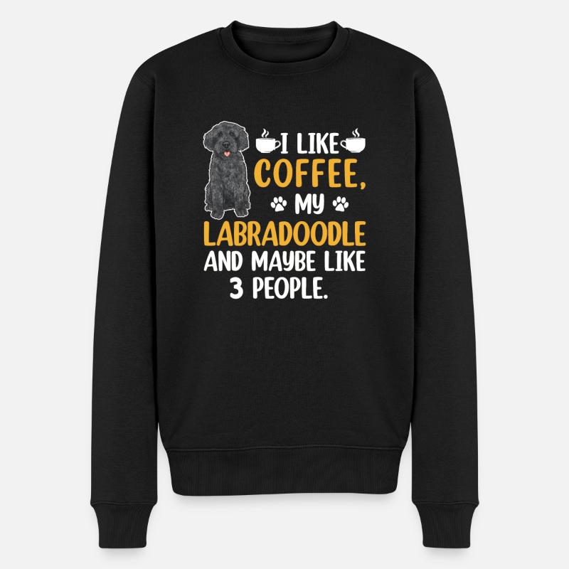 Labradoodle Chien - Pull Premium bio Homme - noir