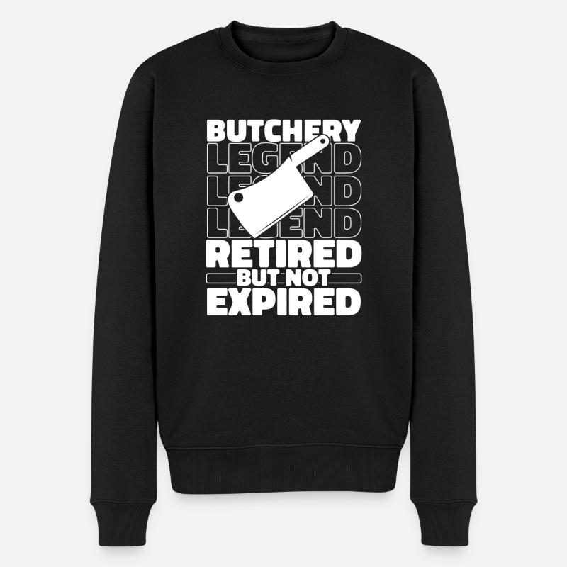 Butcher Butcher Butcher Retraite - Pull Premium bio Homme - noir