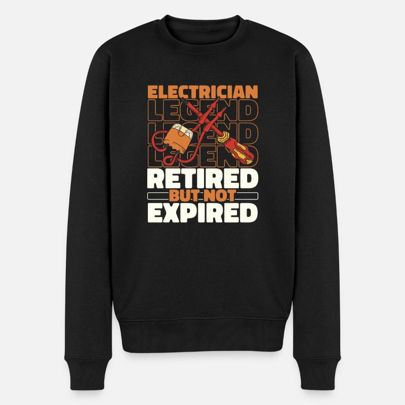 Électricien Technicien en électronique Retraité - Pull Premium bio Homme - noir