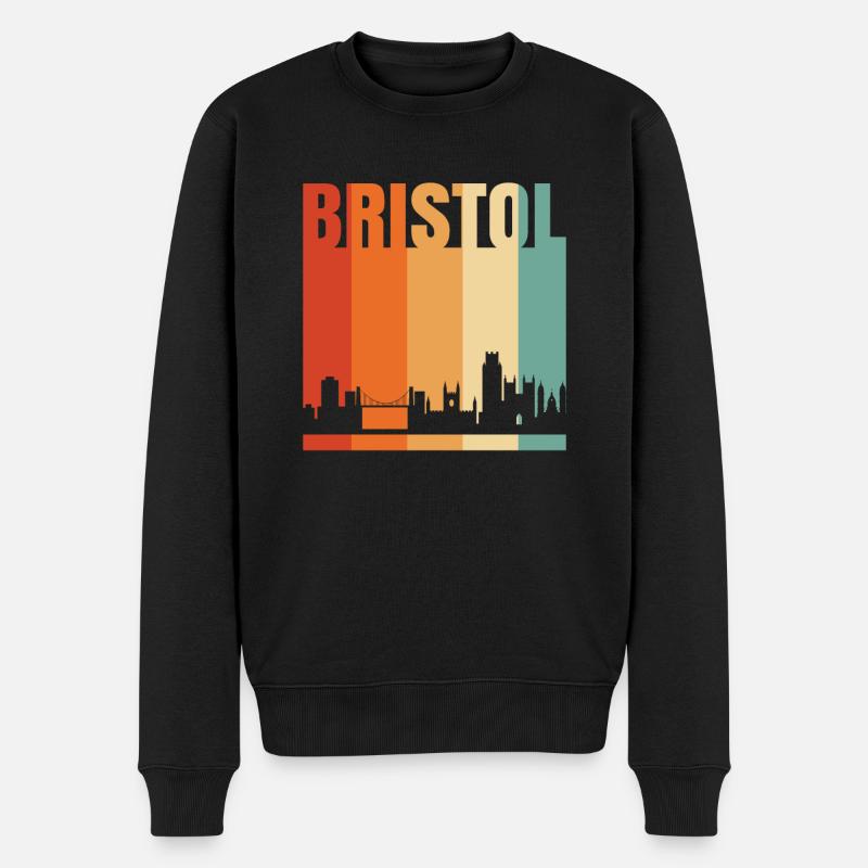 Bristol - Männer Premium Bio Pullover - Schwarz