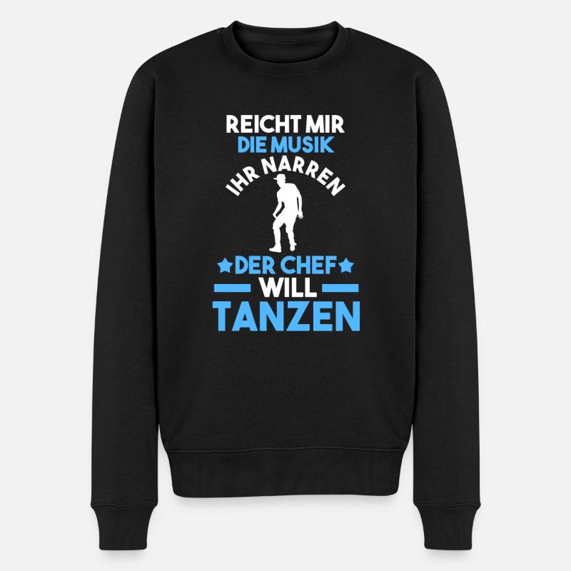 Tanzen Party Musik Tänzer - Männer Premium Bio Pullover - Schwarz