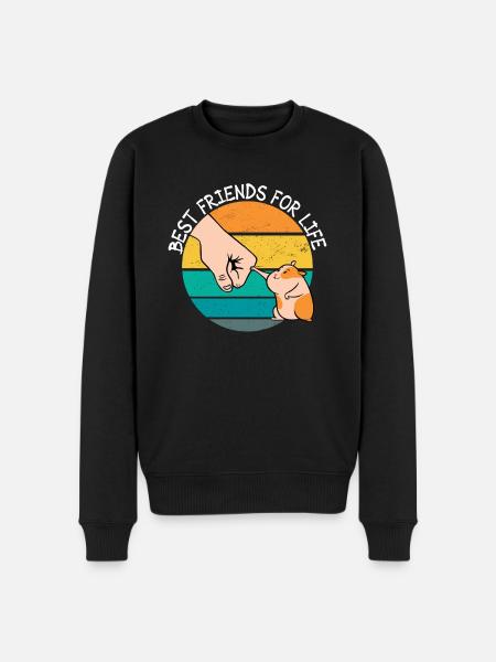 Hamster Lover Hamster Gift - Men's Premium Organic Jumper - black