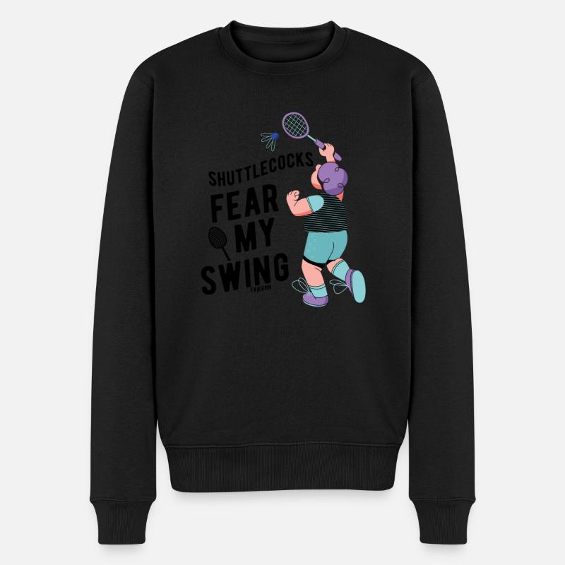 Badminton - Pull Premium bio Homme - noir