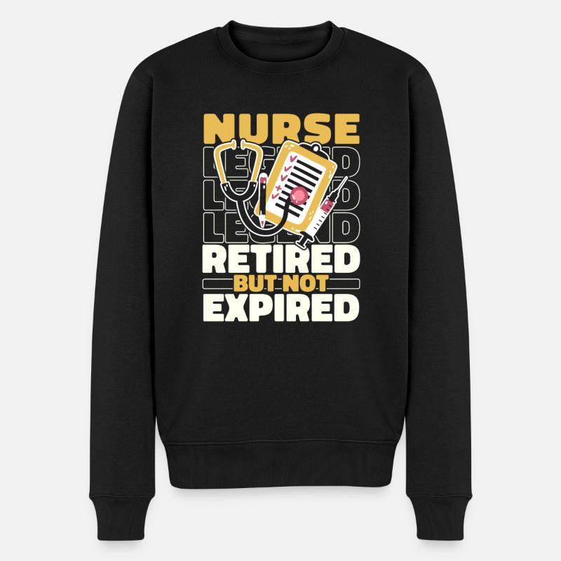 Infirmière à la retraite - Pull Premium bio Homme - noir