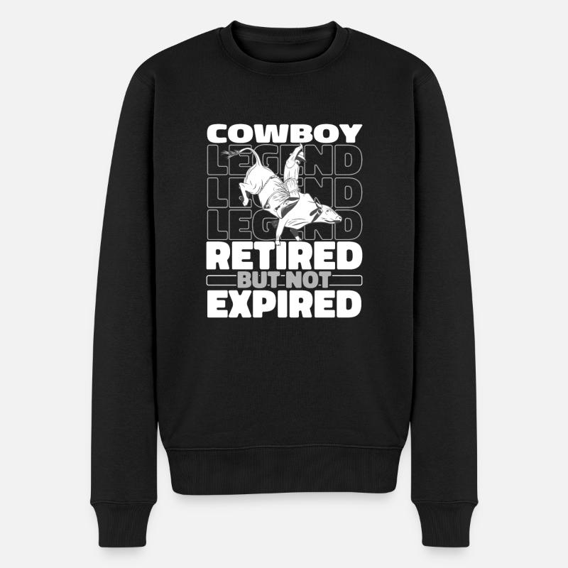 Rodéo Cowboy Retraité - Pull Premium bio Homme - noir