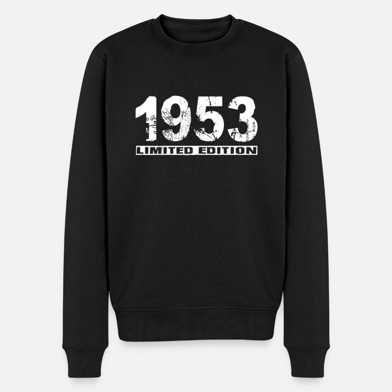 Limited Edition 1953 - Männer Premium Bio Pullover - Schwarz