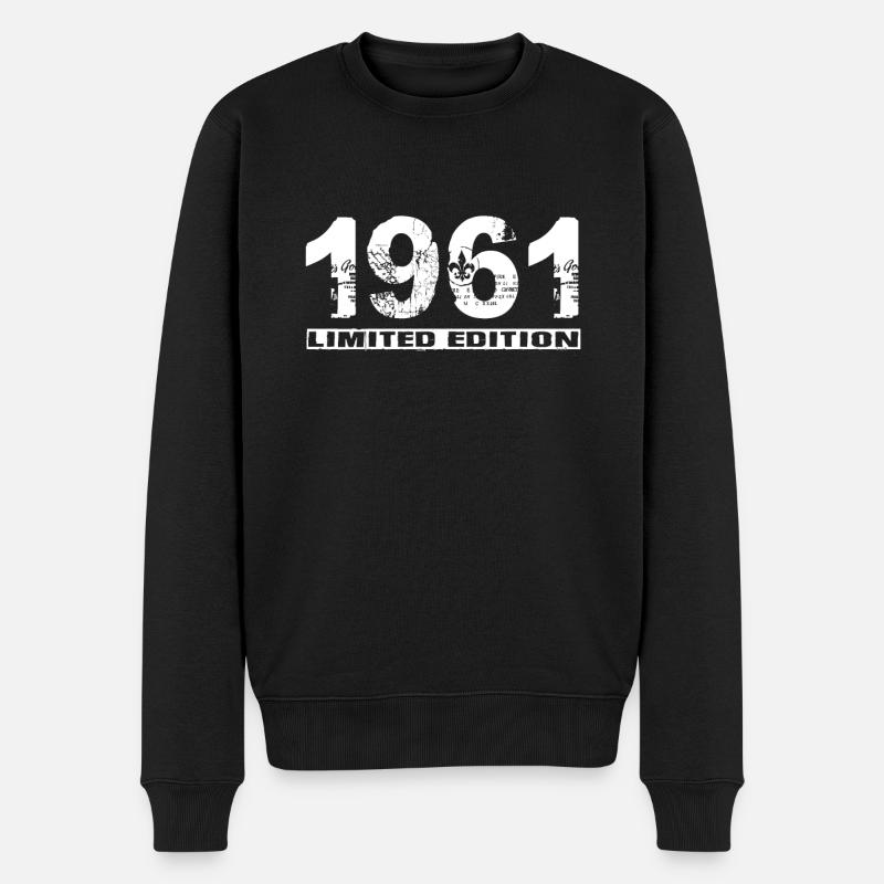 Limited Edition 1961 - Männer Premium Bio Pullover - Schwarz