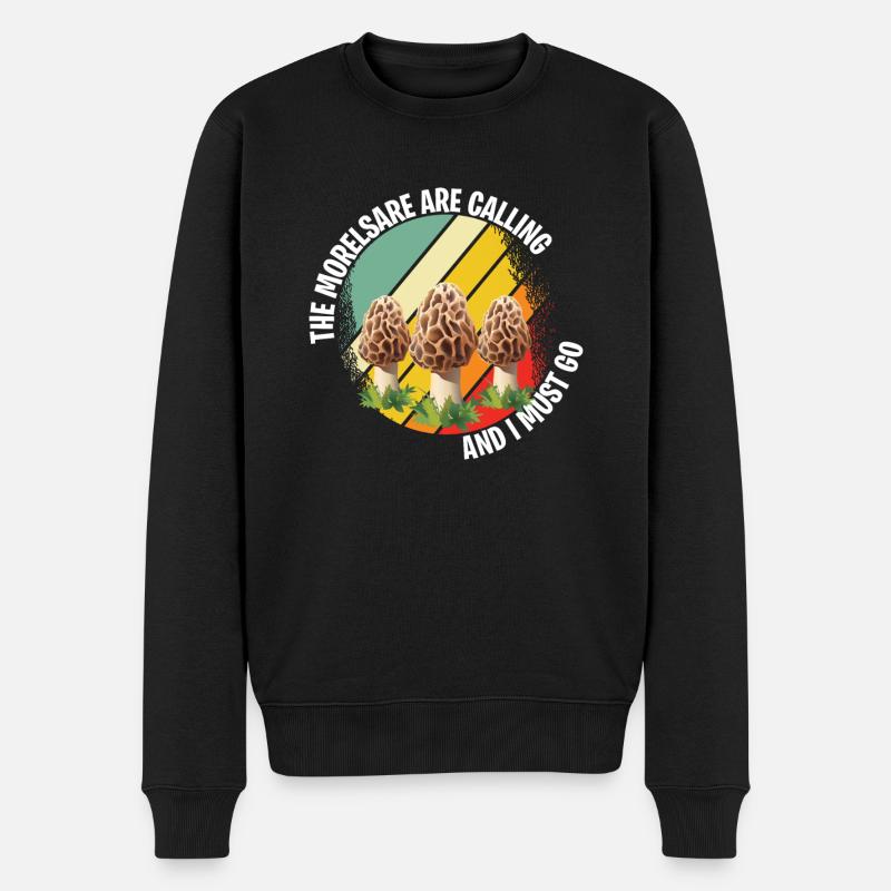 Cueilleurs de champignons et amis champignons - Pull Premium bio Homme - noir