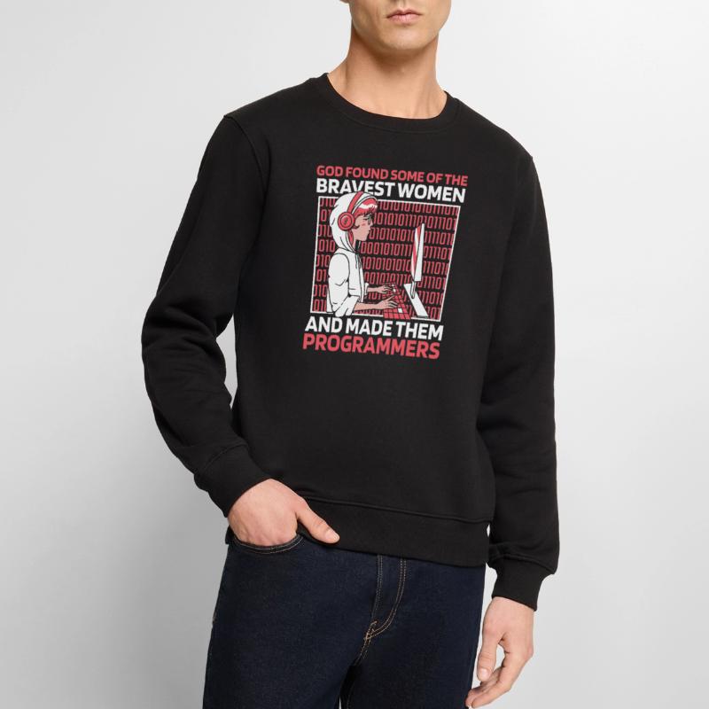 Entwickler Coder Programmierer Gott Männer Premium Bio Pullover