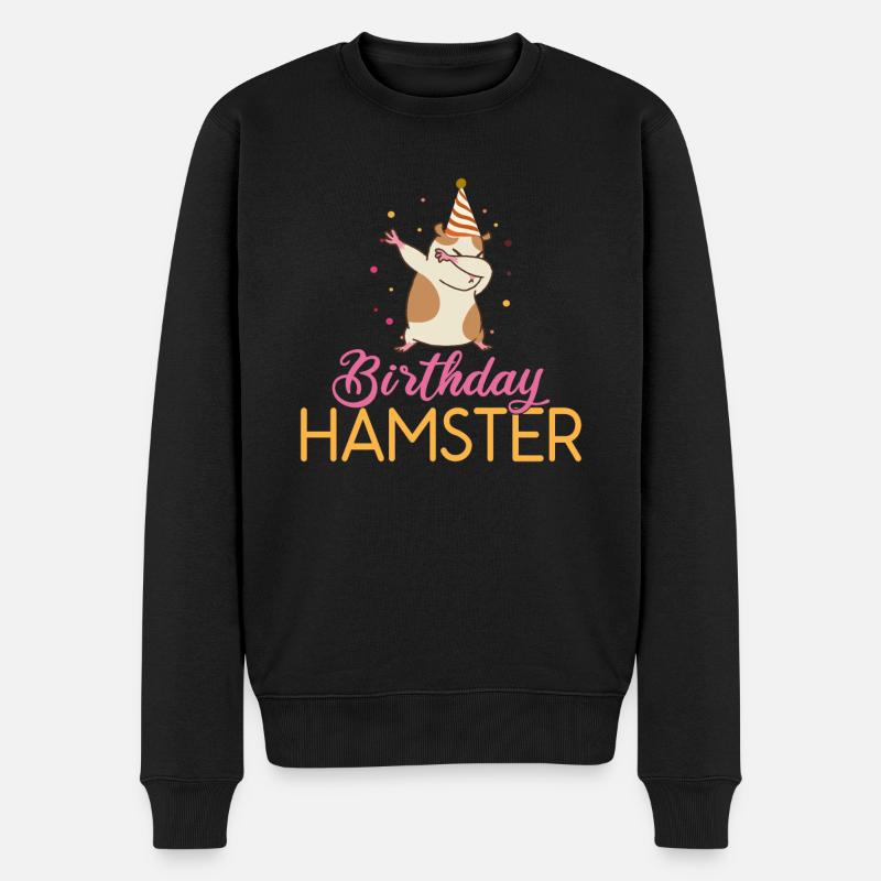 Hamster Liebhaber Hamster Geschenk - Männer Premium Bio Pullover - Schwarz