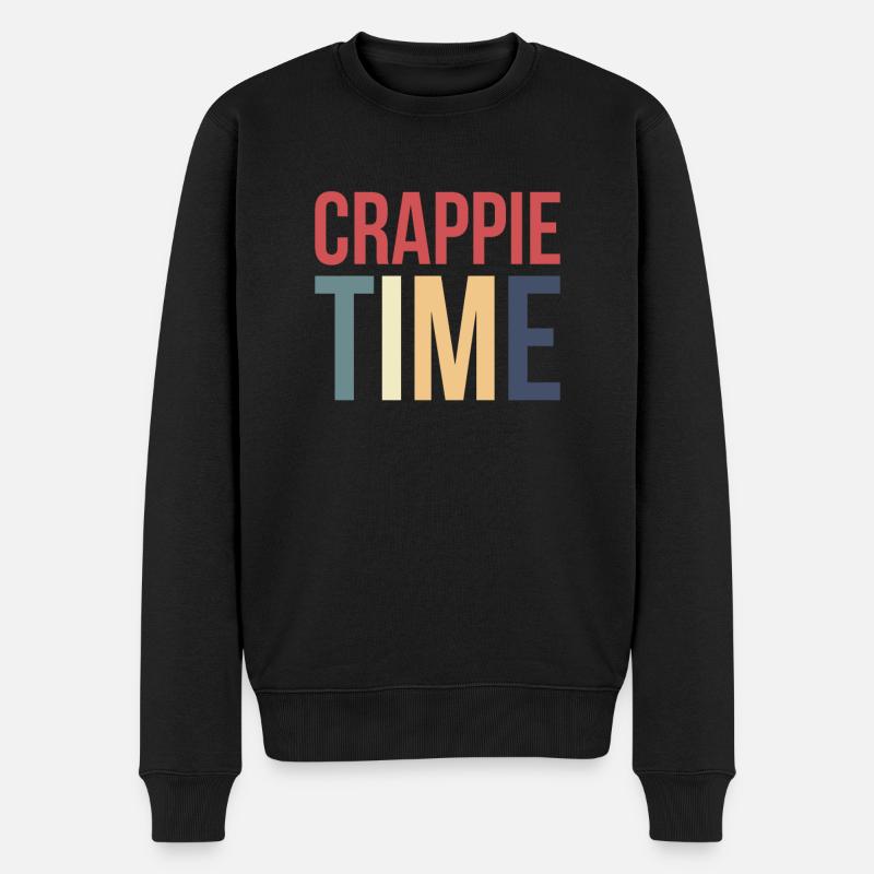 Cadeau Crappie Time Shirt - Pull Premium bio Homme - noir