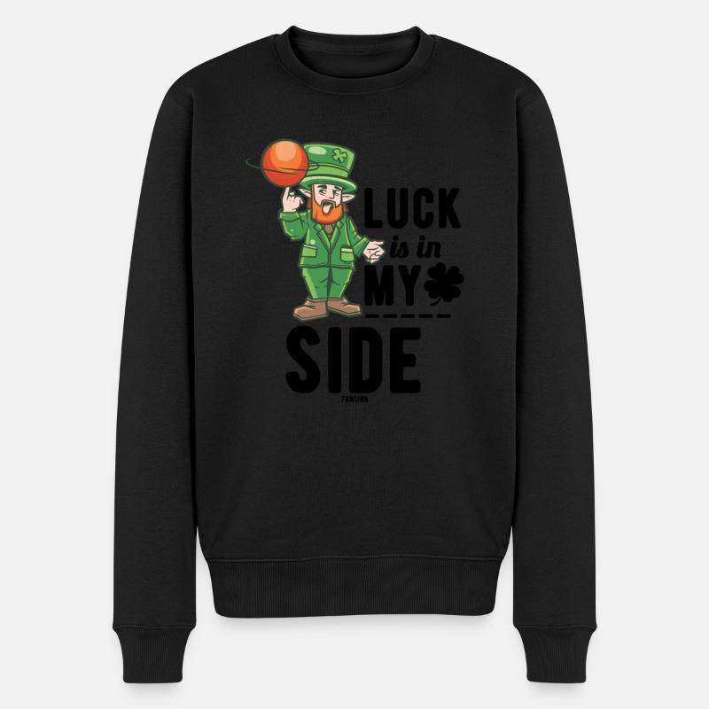 St Patrick’s Day Irlande Basketball - Pull Premium bio Homme - noir