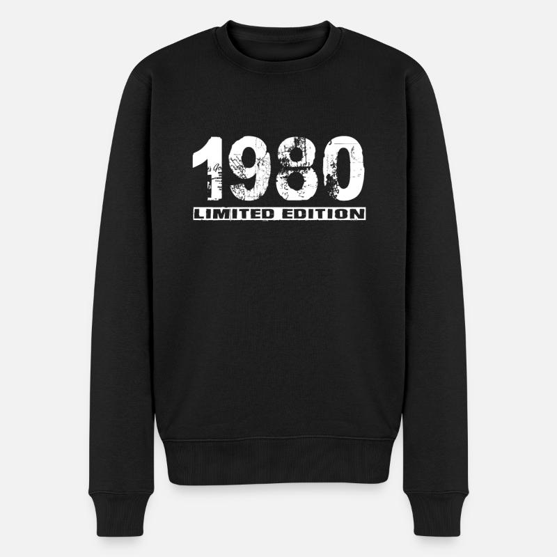 Édition limitée 1980 - Pull Premium bio Homme - noir