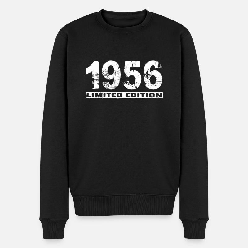 Limited Edition 1956 - Männer Premium Bio Pullover - Schwarz