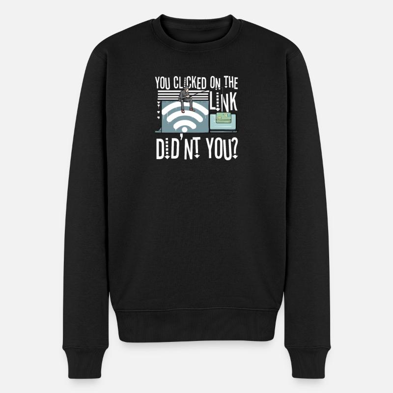 Hacker Programmierer Entwickler Informatik - Männer Premium Bio Pullover - Schwarz