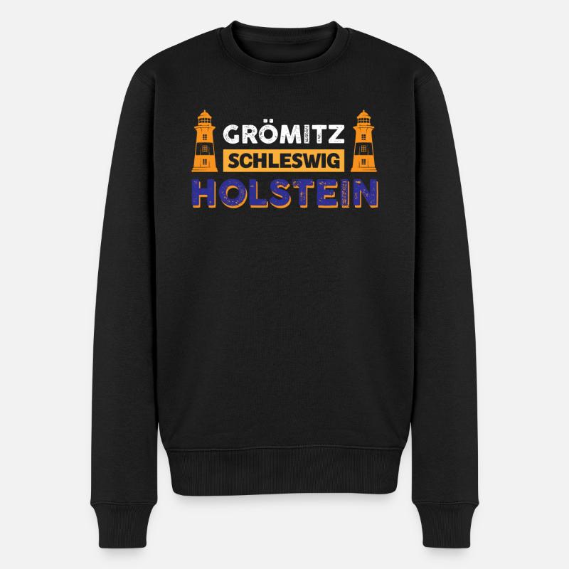 Grömitz Schleswig-holstein - Männer Premium Bio Pullover - Schwarz