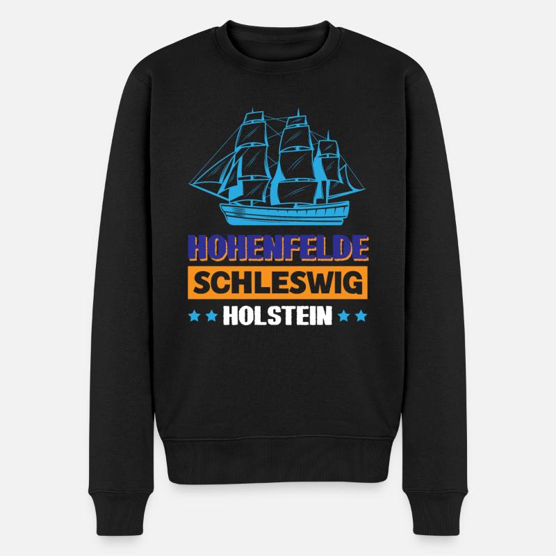 Hohenfelde Schleswig-holstein - Männer Premium Bio Pullover - Schwarz