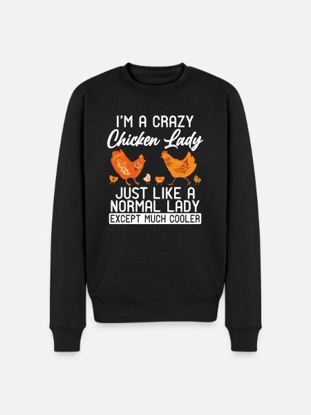 Chicken Gifts Chicken Owner - Men's Premium Organic Jumper - black