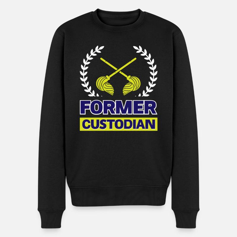 Ehemaliger Verwalter - Männer Premium Bio Pullover - Schwarz