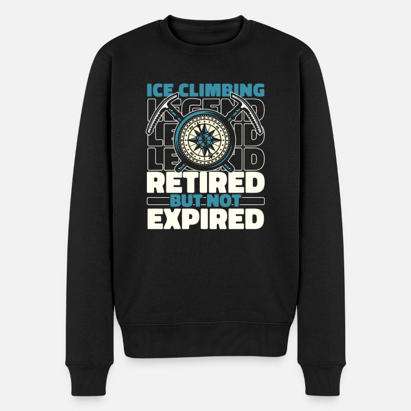 Eisklettern Im Ruhestand - Männer Premium Bio Pullover - Schwarz