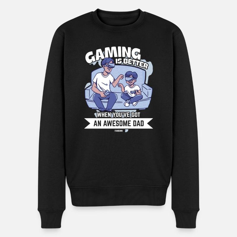 Père - Pull Premium bio Homme - noir