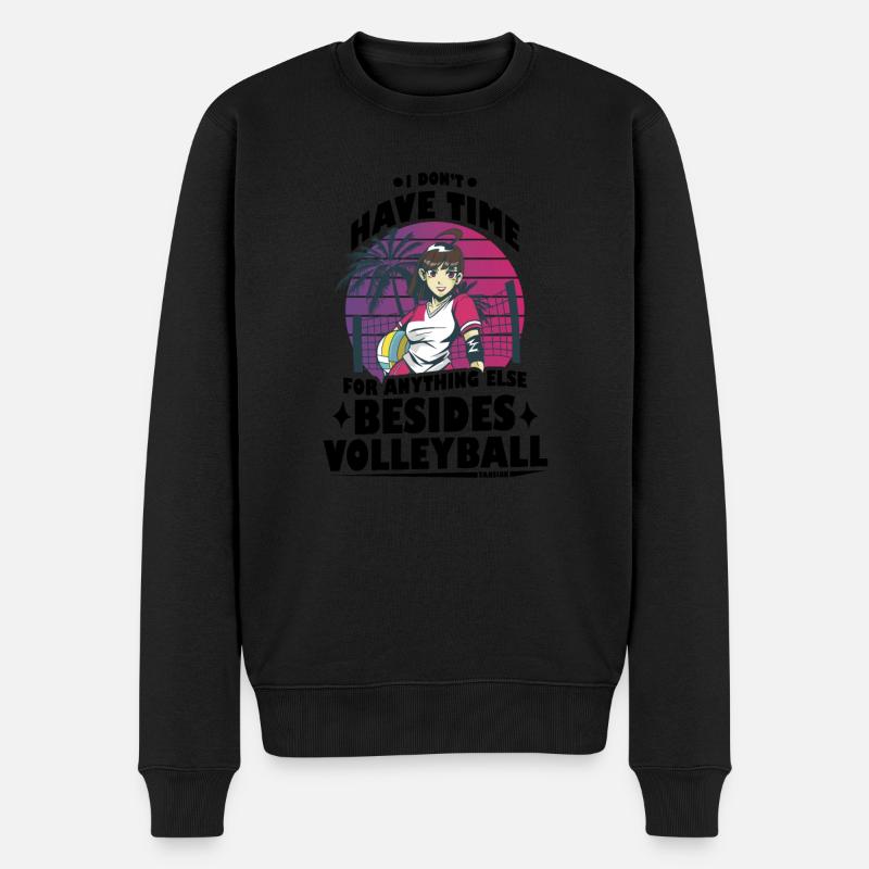 Volley-ball - Pull Premium bio Homme - noir