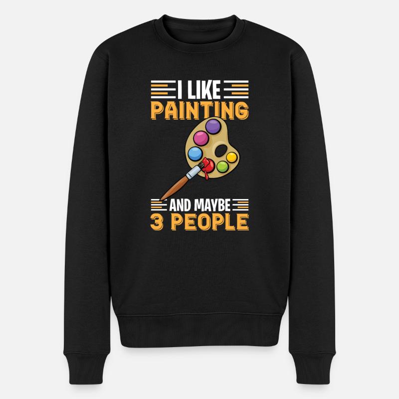 Maler und Lackierer, der Beste und Nervigste Beruf - Männer Premium Bio Pullover - Schwarz