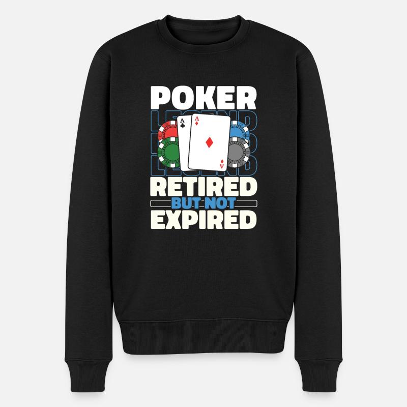 Retraités du poker - Pull Premium bio Homme - noir