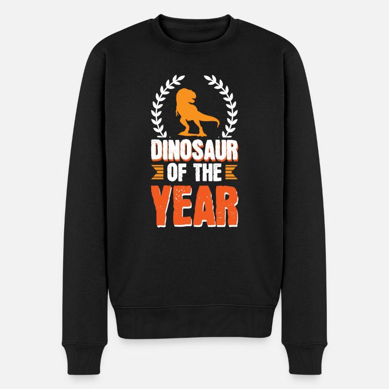 Dinosaurier des Jahres - Männer Premium Bio Pullover - Schwarz