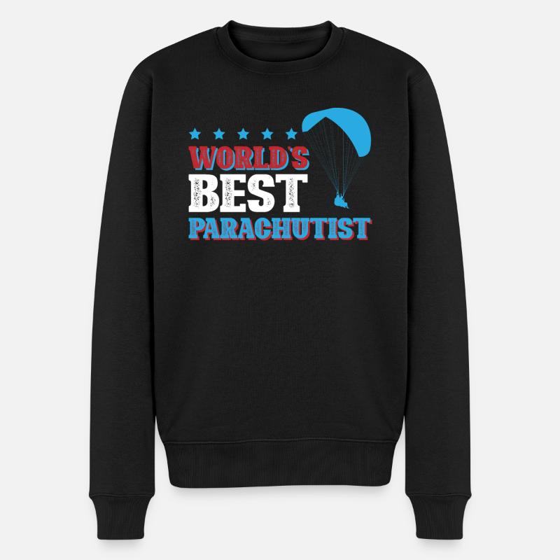 Meilleur parachutiste du monde - Pull Premium bio Homme - noir