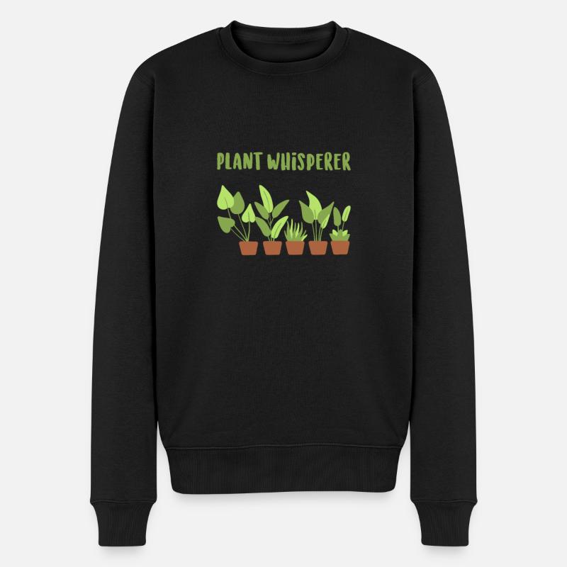 Pflanzen Grünpflanzen - Männer Premium Bio Pullover - Schwarz