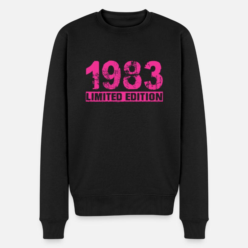 Limited Edition 1983 - Männer Premium Bio Pullover - Schwarz