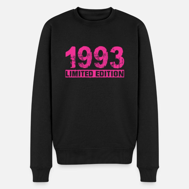 Limited Edition 1993 - Männer Premium Bio Pullover - Schwarz
