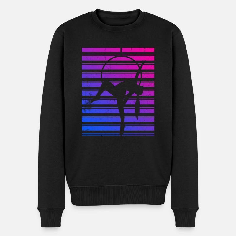 Aerial Hoop Dance - Männer Premium Bio Pullover - Schwarz