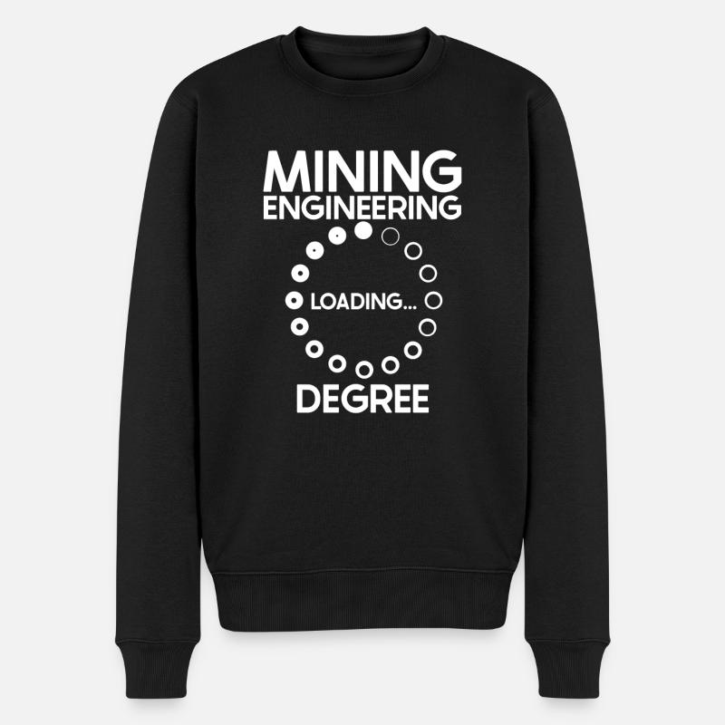 Engineer Degree Mining Engineer - Men's Premium Organic Jumper - black
