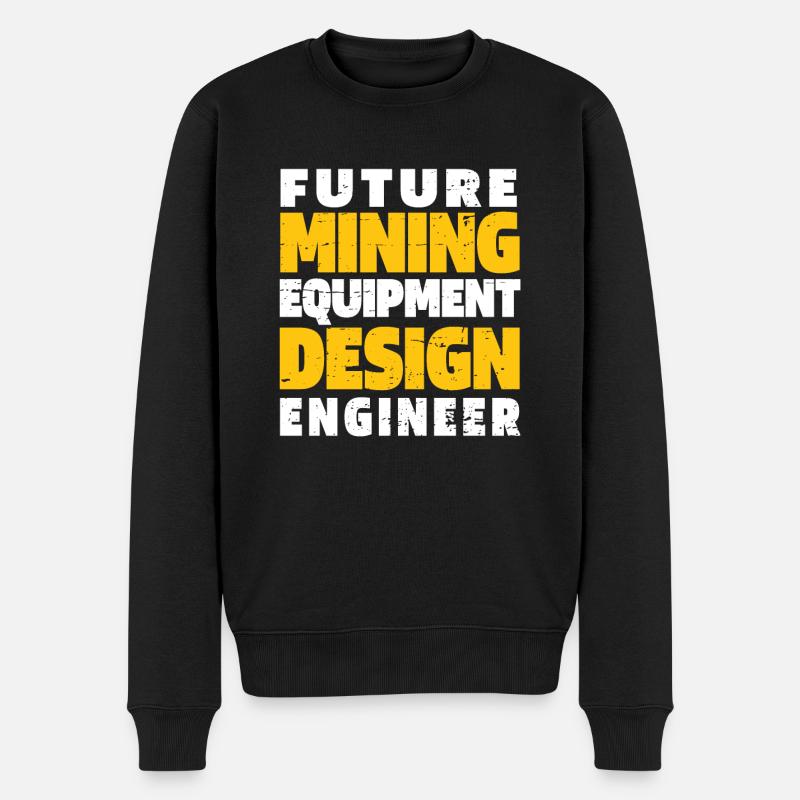 Engineer Lustig Mining Engineer - Men's Premium Organic Jumper - black