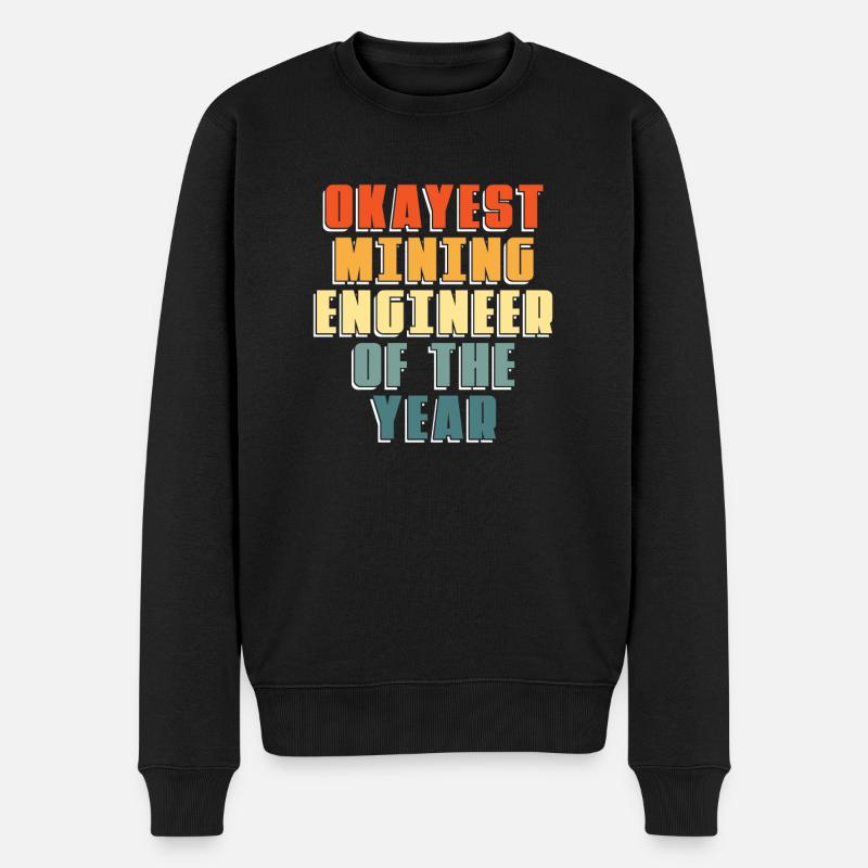 Engineer Mining Engineer - Men's Premium Organic Jumper - black