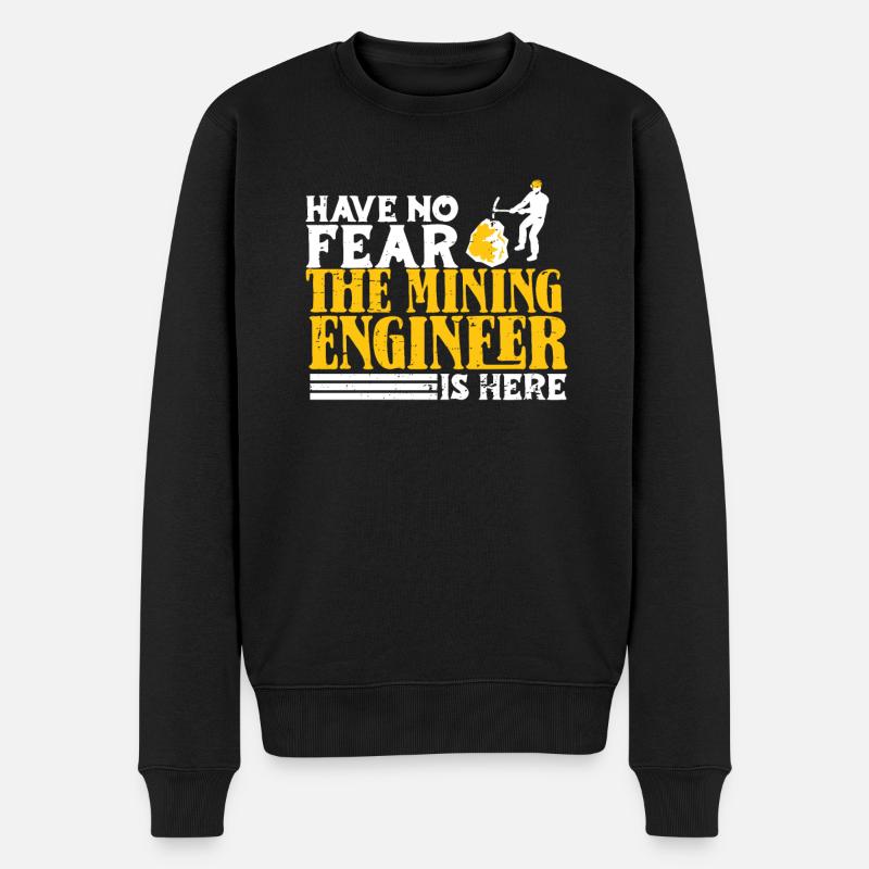 Engineer Lustig Mining Engineer - Men's Premium Organic Jumper - black