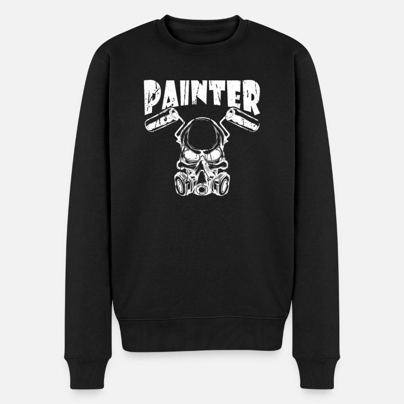 Masque de vernissage peintre - Pull Premium bio Homme - noir