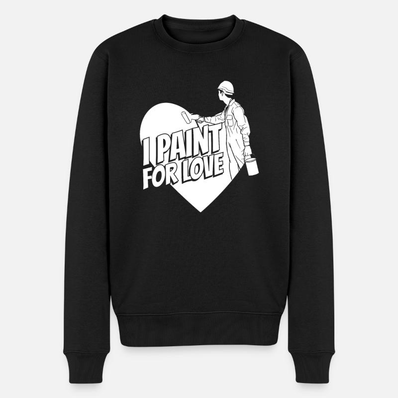 Maler Lackierer - Männer Premium Bio Pullover - Schwarz