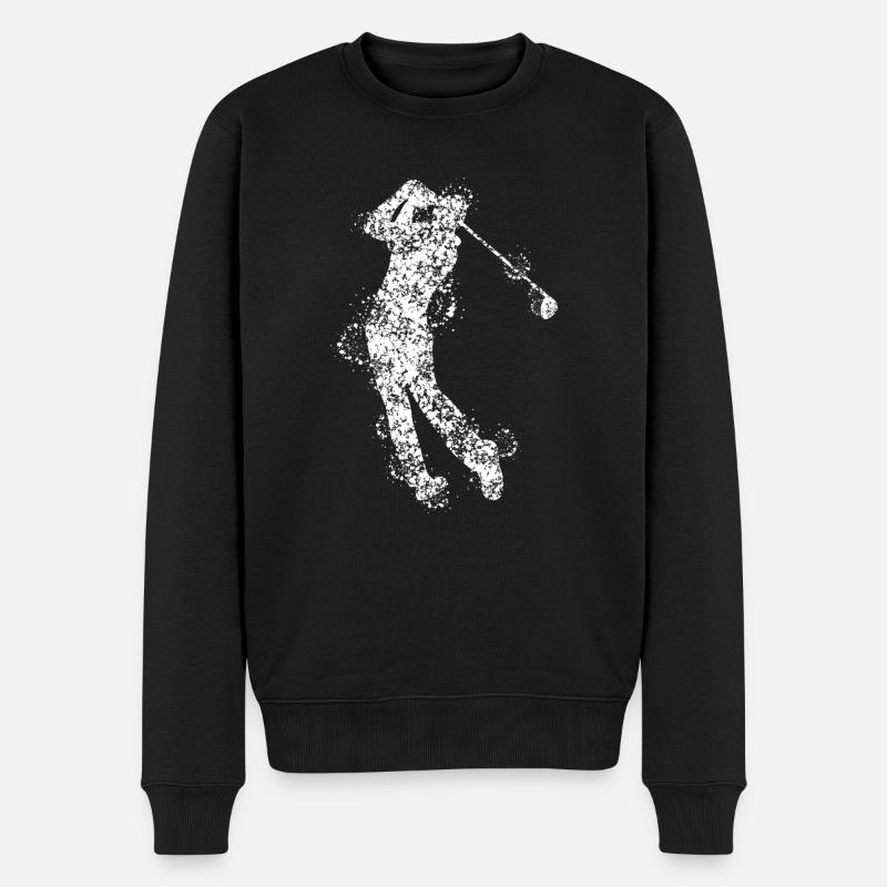 Golf tee golfeur golfeur - Pull Premium bio Homme - noir