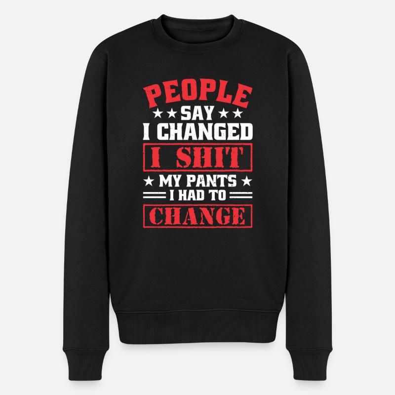 Les gens disent que j’ai - Pull Premium bio Homme - noir