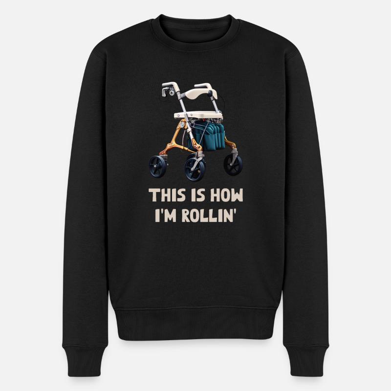This is how I'm Rollin' - Men's Premium Organic Jumper - black