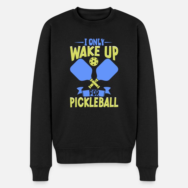 Pickleball Player Pickleball Paddle Pickleball - Männer Premium Bio Pullover - Schwarz