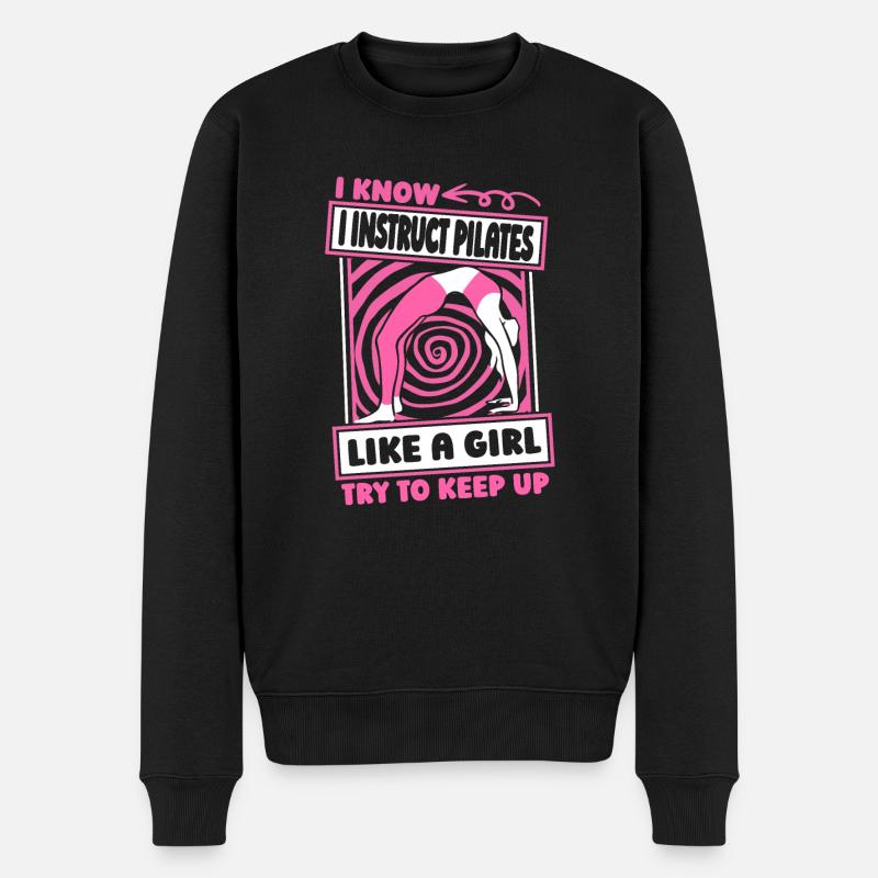 Professeurs de Pilates Filles - Pull Premium bio Homme - noir