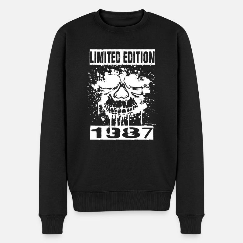 Édition limitée 1987 - Pull Premium bio Homme - noir