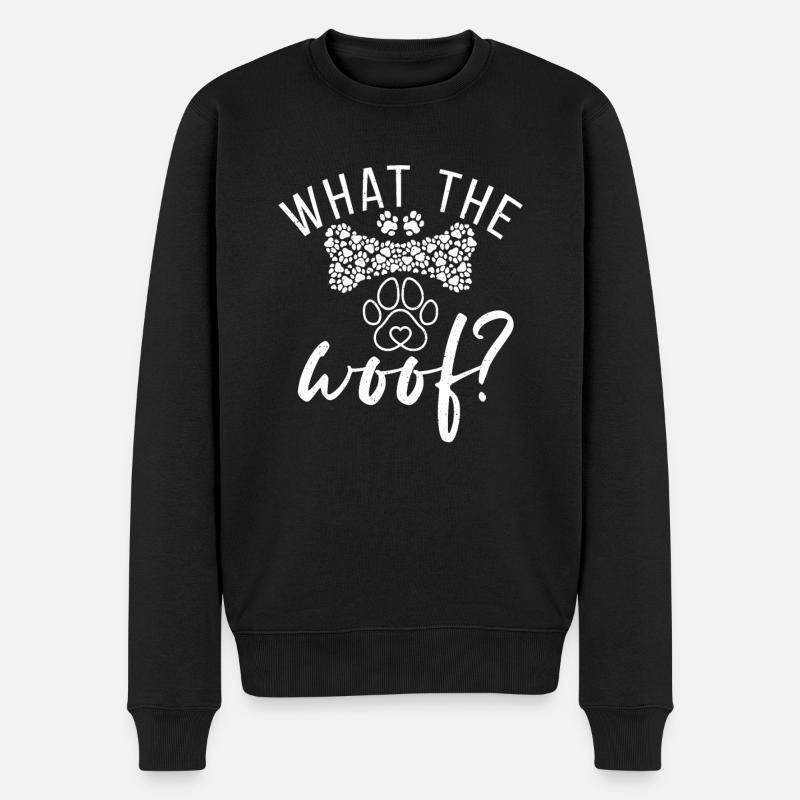 Hundebesitzer Geschenk Hundeliebhaber - Männer Premium Bio Pullover - Schwarz