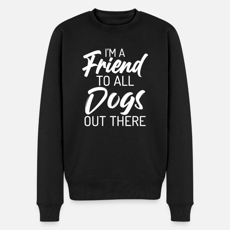 Hundebesitzer Geschenk Hundeliebhaber - Männer Premium Bio Pullover - Schwarz